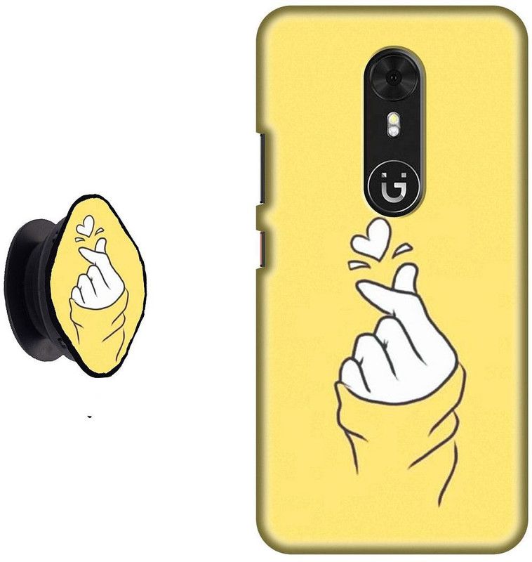 Flipkart SmartBuy Back Cover for Gionee A1  (Yellow, Black, Cases with Holder, Pack of: 2)