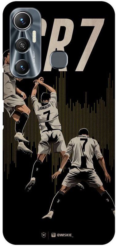 FIKORA Back Cover for Infinix Hot 11, X662, CRISTIANO, RONALDO, CR7, REAL, MEDRID  (White, Hard Case, Pack of: 1)