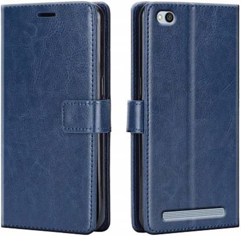 Urban Tech Flip Cover for Xiaomi Redmi 5AFlip Case | Magnetic Closure | Shock Proof Wallet Flip Cover  (Blue, Magnetic Case, Pack of: 1)