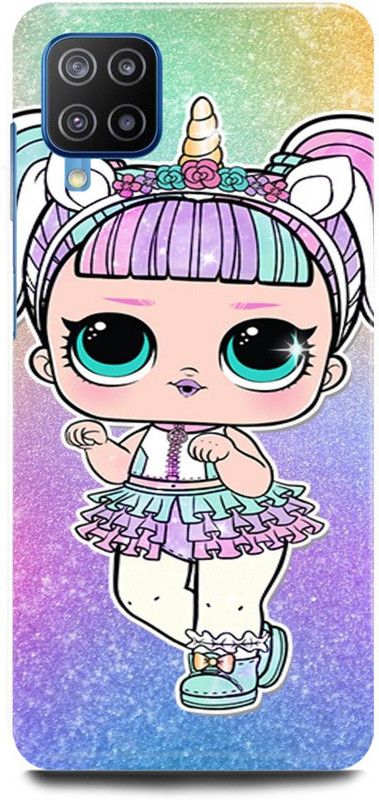 FRONK Back Cover for SAMSUNG Galaxy M12, UNICORN, LOL, DOLL, TEDDY  (Multicolor, Hard Case, Pack of: 1)