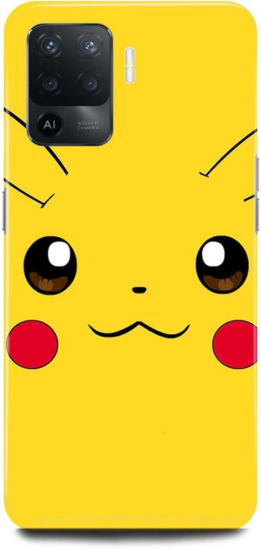 JUGGA Back Cover for Oppo A94, CPH2203, PIKACHU, POKEMON, CARTOON  (Yellow, Hard Case, Pack of: 1)