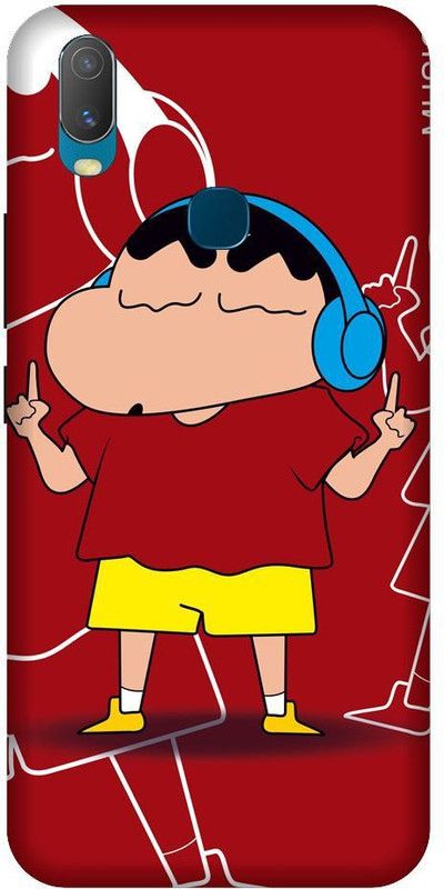 URCHIN Back Cover for Vivo Y17 shinchan, cartoon. Funny, cute, Shinchan  (Multicolor, Shock Proof, Pack of: 1)