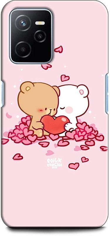 KEYCENT Back Cover for Realme Narzo 50A Prime, RMX3516 TEDDY, CUTE, TEDDY BEAR, LOVE, LOVE, HEART, ROSE, RED ROSE  (Multicolor, Shock Proof, Pack of: 1)
