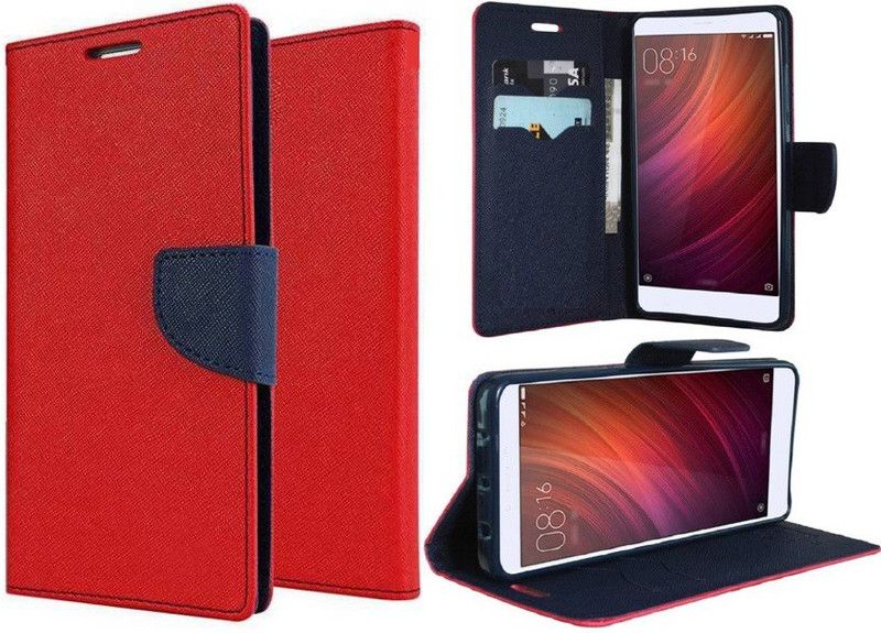 Mehsoos Flip Cover for Nokia 2.1  (Red, Dual Protection, Pack of: 1)