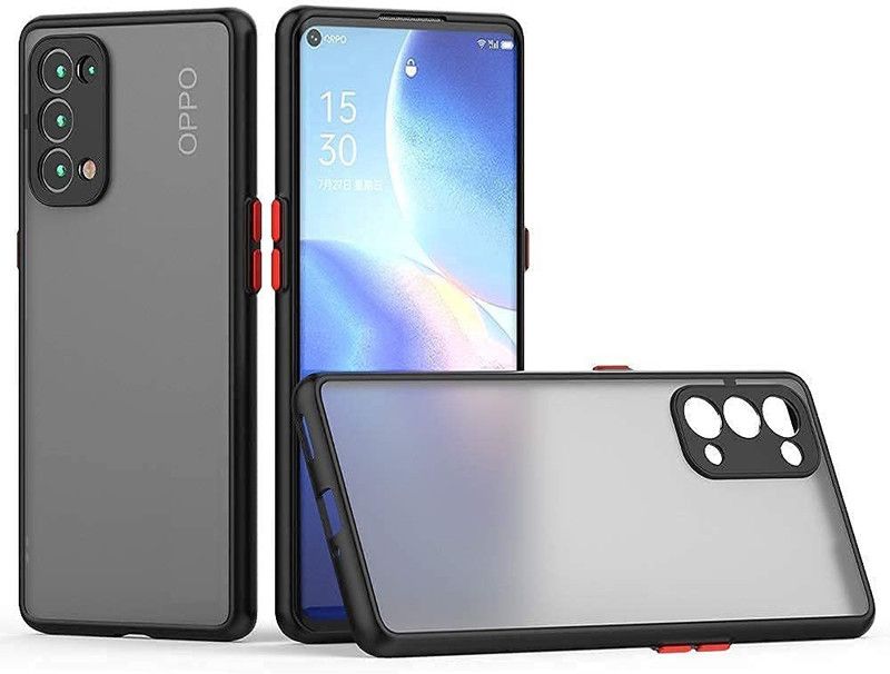 KYANDIVA Back Cover for OPPO F19  (Black, Hard Case, Silicon)