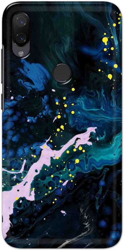 NDCOM Back Cover for Mi Play Color Art Blue Printed  (Multicolor, Hard Case, Pack of: 1)