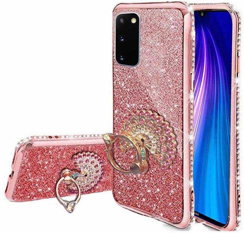 KC Back Cover for Samsung Galaxy S20  (Pink, Cases with Holder, Silicon, Pack of: 1)