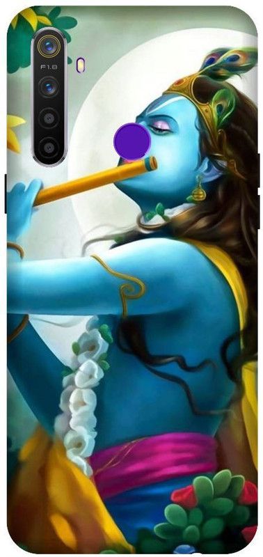 URCHIN Back Cover for Realme 5 pro Krishna, Bal Krishna, Makhanchor, Cute, Little krishna, God  (Multicolor, Shock Proof, Pack of: 1)