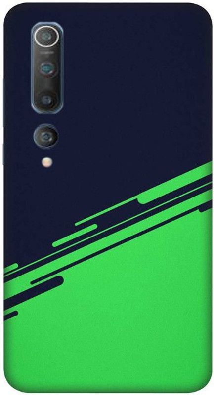 Zefroz Back Cover for Mi 10  (Blue, Green, Waterproof, Silicon)