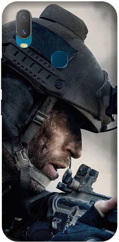 URCHIN Back Cover for Vivo U10 Army, Soldier, Indian Army, Fighter, Gun, Sqad, Pubg  (Multicolor, Shock Proof, Pack of: 1)