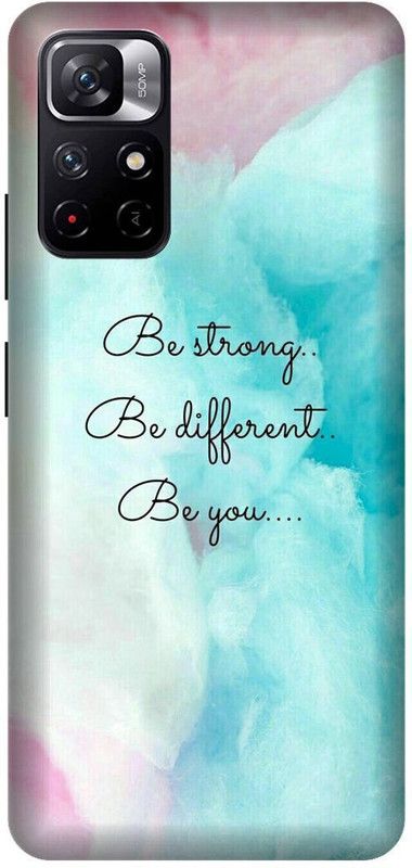 Yoprint Back Cover for Redmi Note 11t 5G Multicolor Lovely Quotes Printed cover  (Multicolor, Hard Case, Pack of: 1)