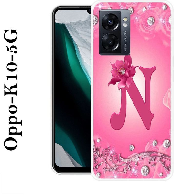 JATLAND Back Cover for Oppo K10 5G  (Pink, Silver, Grip Case, Silicon)