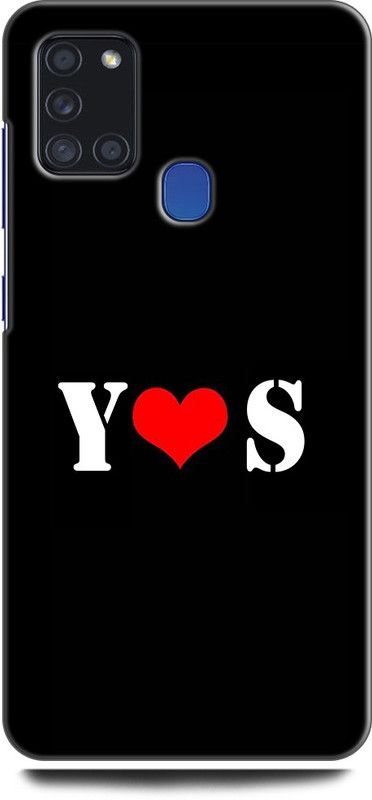 Afterglow Back Cover for SAMSUNG Galaxy A21s Y S, Y LOVES S, NAME, LETTER, ALPHABET, YS LOVE, HART  (Multicolor, Shock Proof, Pack of: 1)