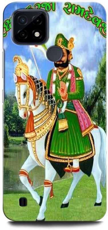 ORBIQE Back Cover for Realme C25Y RMX3265 RAMDEVJI, RAMDEV, GOD  (Multicolor, Hard Case, Pack of: 1)