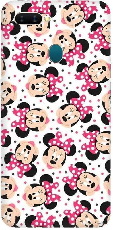 URCHIN Back Cover for Oppo A12 minnie mouse, mickey mouse, cartoon, funny, cute, love, Disney  (Multicolor, Shock Proof, Pack of: 1)