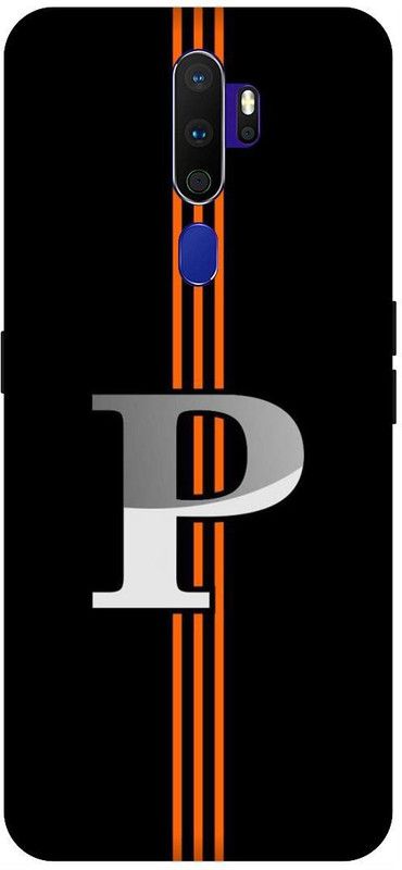 SSMORYA Back Cover for OPPO A9 2020 (P text Black) Printed Mobile Back Cover  (Multicolor, Shock Proof, Pack of: 1)