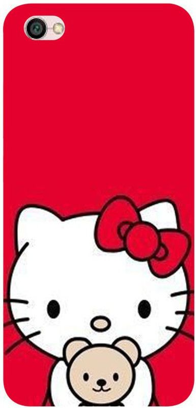 Skyhawk Back Cover for Redmi Y1 Lite Red Background And Hello Kitty  (Multicolor, Waterproof, Silicon, Pack of: 1)