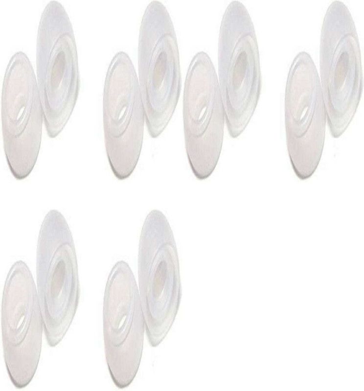 qweezer 12 Pcs ( 6 Pair) Earphone silicon Earbuds tips In The Ear In The Ear Headphone Cushion  (Pack of 12, White)