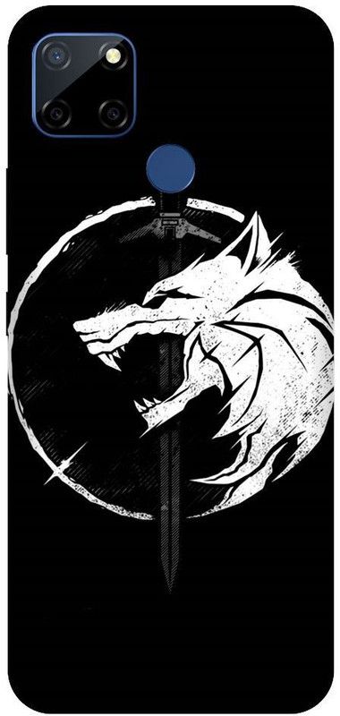 URCHIN Back Cover for Narzo 30A Wolf, Wolf Moon, Moon, Animal, Dark  (Multicolor, Shock Proof, Pack of: 1)