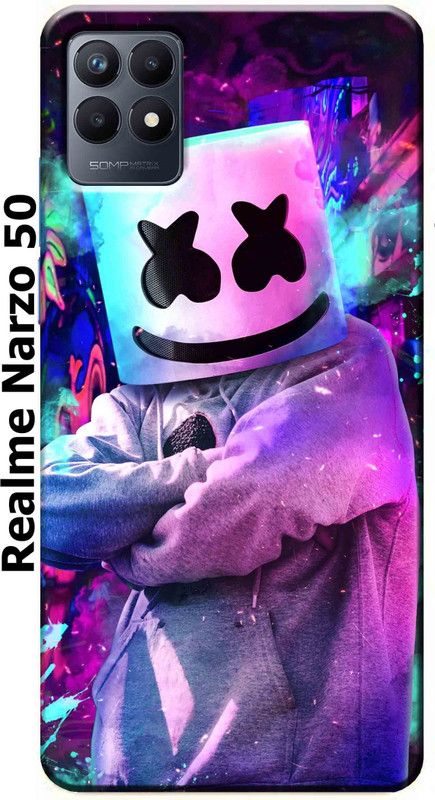 stroxy Back Cover for Realme narzo 50 2633  (Multicolor, Dual Protection, Silicon, Pack of: 1)