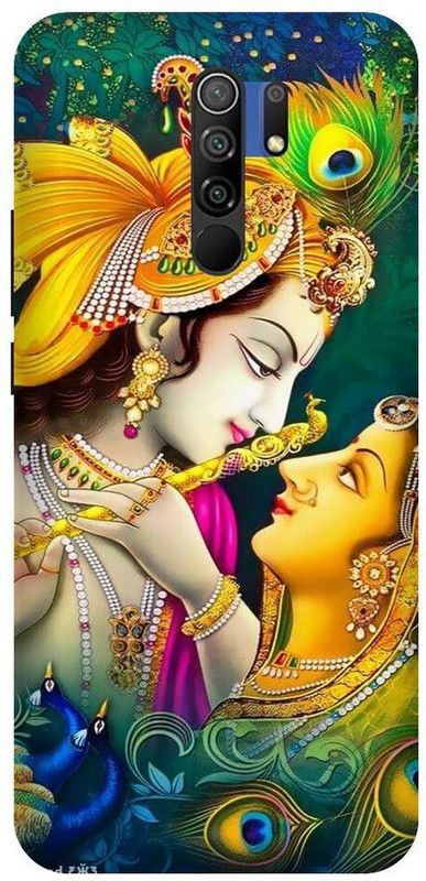 URCHIN Back Cover for Poco M2 Radha Krishna, Krishna and radha, Krishna, God  (Multicolor, Shock Proof, Pack of: 1)