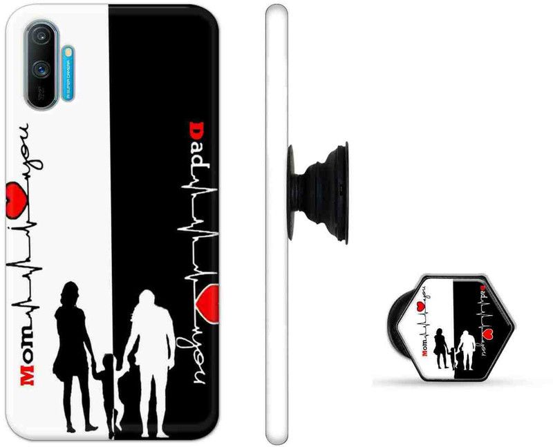 Citydreamz Back Cover for Realme C3  (Black, White, Cases with Holder, Pack of: 2)