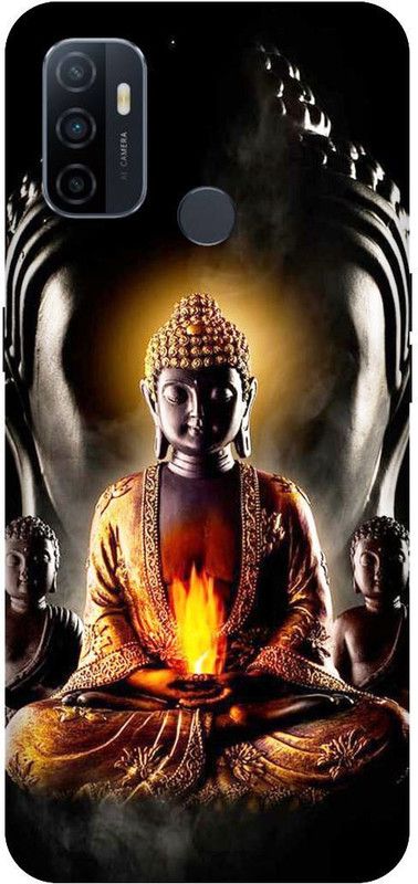 SSMORYA Back Cover for OPPO A53, God Buddha Multicolour Printed  (Multicolor, Hard Case, Pack of: 1)