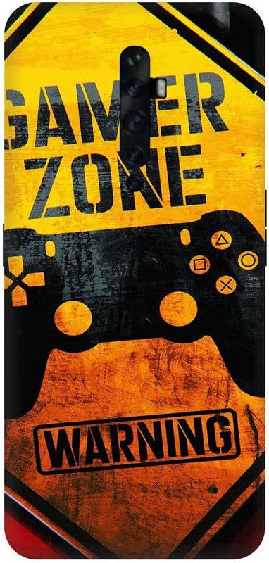 Bluvver Back Cover for Oppo Reno 2 F , CPH1989, Printed Gamer Zone Image Back Cover  (Multicolor, Hard Case, Pack of: 1)