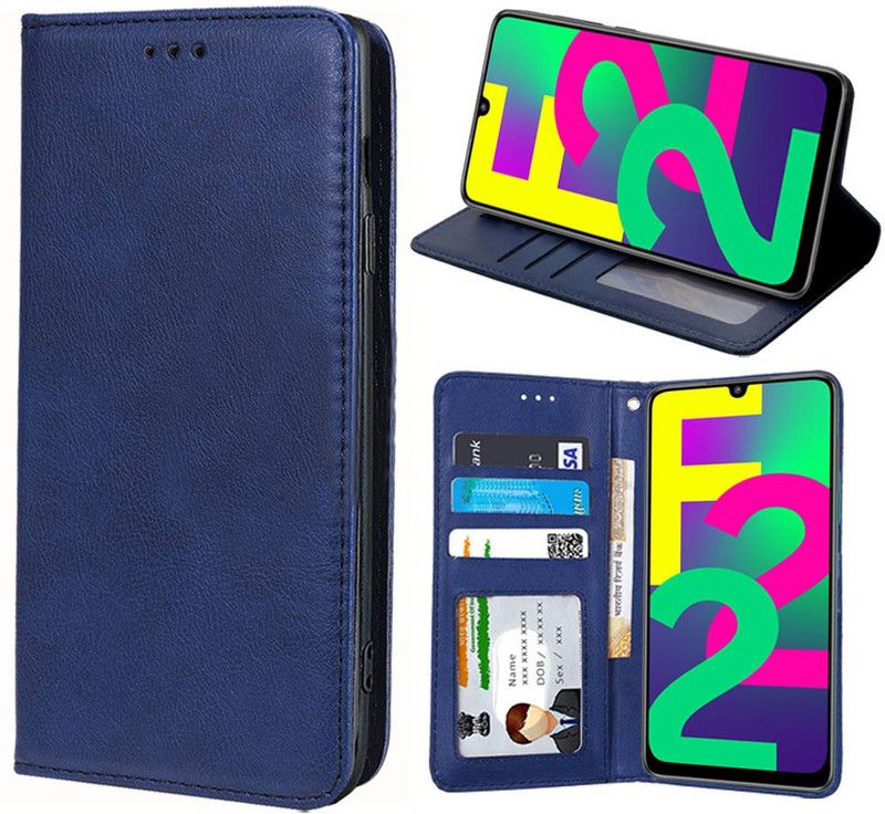 Unistuff Back Cover for Samsung Galaxy F22  (Blue, Dual Protection, Pack of: 1)