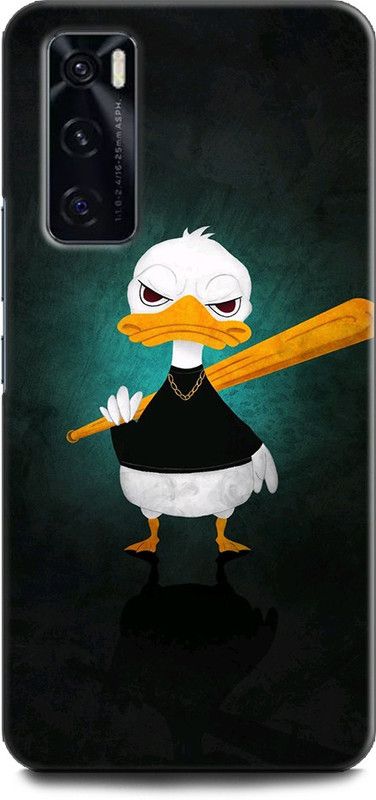 KEYCENT Back Cover for Vivo V20 SE, V2022 DUCK, BIRD, BASEBALL, DONALD DUCK, CARTOON, ANIME  (Multicolor, Pack of: 1)