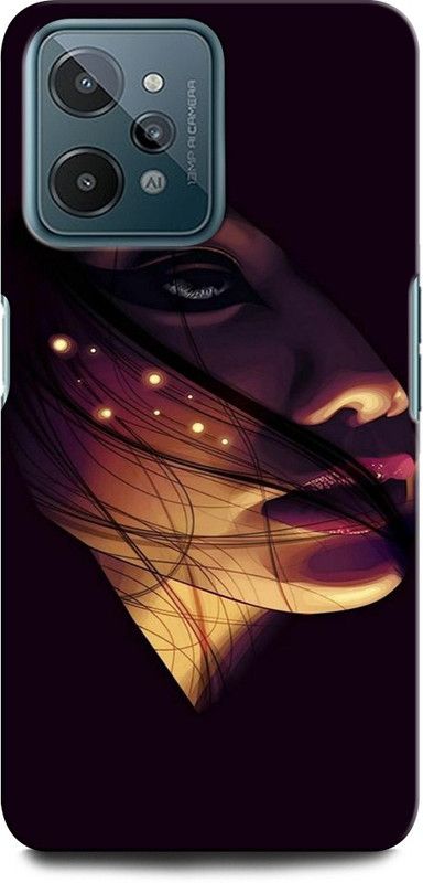 ORBIQE Back Cover for Realme C31 GIRL, WOMEN ARTWORK, ANIME GIRL, PRETTY, BEUTY  (Multicolor, Hard Case, Pack of: 1)