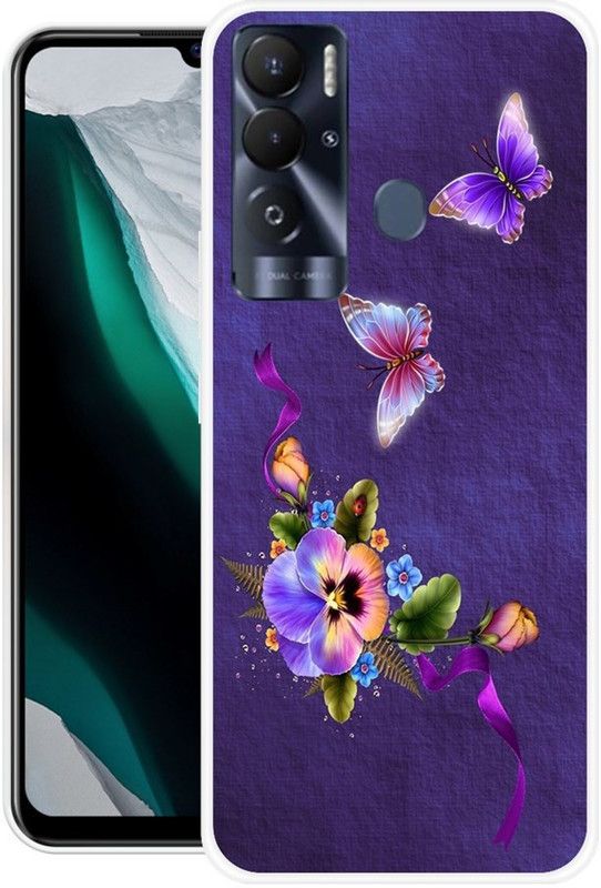 Sswastik Back Cover for Tecno Pova Neo  (Purple, Grip Case, Silicon)
