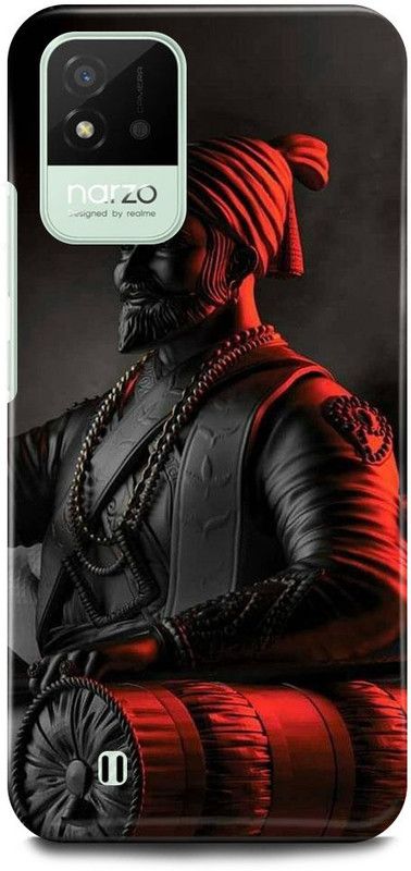JUGGA Back Cover for Realme Narzo 50i, CHATRAPATI, SHIVA, JI, MAHARAJ, MARATHA,HISTORY, KING  (Red, Hard Case, Pack of: 1)