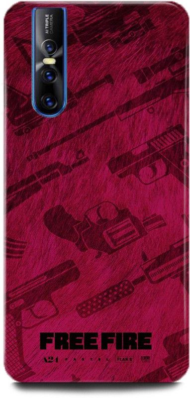 INDICRAFT Back Cover for Vivo V15 Pro, Vivo 1818, Freefire, Printed  (Multicolor, Shock Proof, Pack of: 1)
