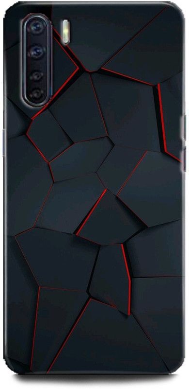 Afterglow Back Cover for Oppo F15 HEXAGONS, TILES, WOODEN, GRAY, ART  (Multicolor, Shock Proof, Pack of: 1)