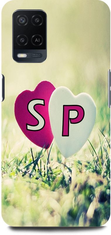JUGGA Back Cover for OPPO A54, CPH2239, S LOVES P NAME,S NAME, P LETTER, ALPHABET,S LOVE P NAME  (Green, Hard Case, Pack of: 1)