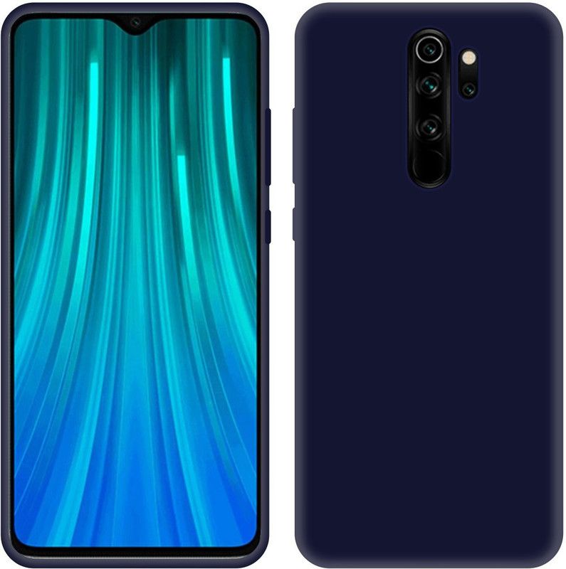 CASE CREATION Back Cover for Xiaomi Redmi Note 8 Pro Matte Finish Case Clear Thin Soft Silicone Flexible TPU  (Blue, Dual Protection, Pack of: 1)