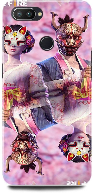 JUGGA Back Cover for OPPO F9 Pro, CPH1823, FREE, FIRE, GAME, GIRL, BOY, TEAM  (Purple, Hard Case, Pack of: 1)