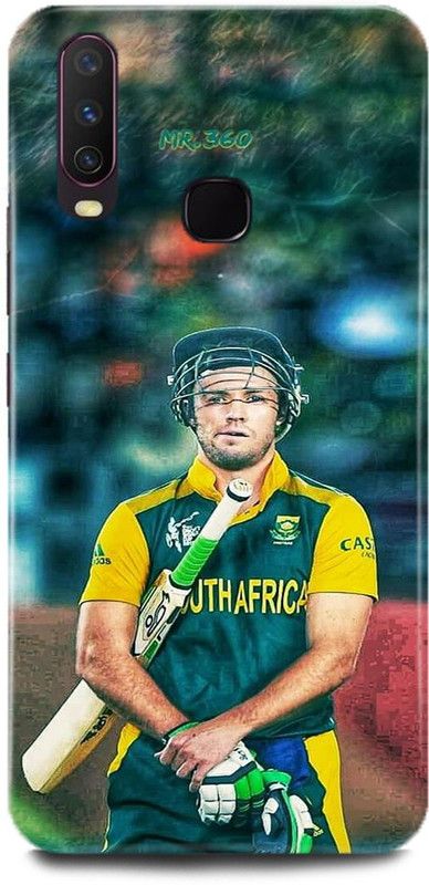 DIKRO Back Cover for VIVO Y15, 1901, AB, DE, VILLIERS, SOUTH, AFRICA, PLAYER, RCB  (Multicolor, Hard Case, Pack of: 1)