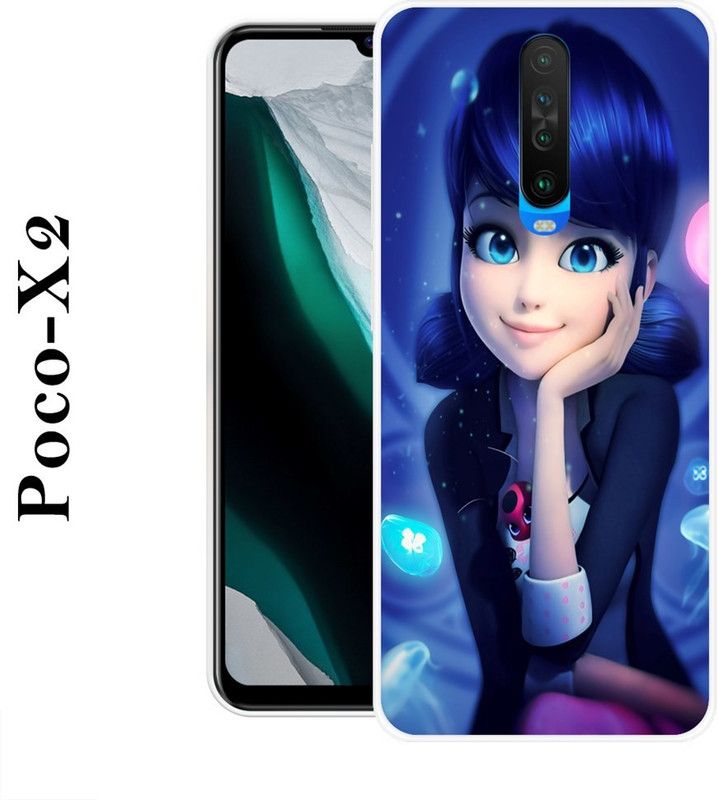 REALKING Back Cover for Poco X2  (Multicolor, Silicon)
