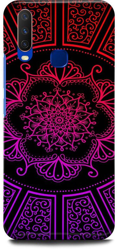 play fast Back Cover for Vivo Y17, 1902 MANDALA, ART, ABSTRACT, ART, RANGOLI, PATTERN  (Purple, Hard Case, Pack of: 1)