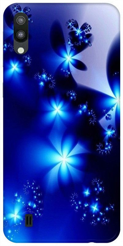 REALKING Back Cover for Samsung Galaxy M10  (Blue, Grip Case, Silicon, Pack of: 1)