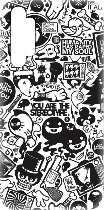 Smutty Back Cover for Realme X2, RMX1992, RMX1993, RMX1991 - Doodle Print  (Multicolor, Hard Case, Pack of: 1)