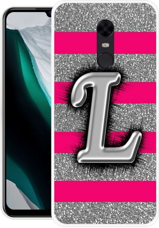 SHIVKUDI Back Cover for Mi Redmi Note 5  (Pink, Grey, Silicon)