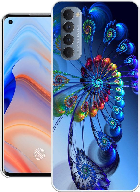 Print maker Back Cover for Oppo Reno4 Pro  (Multicolor, Grip Case, Silicon)