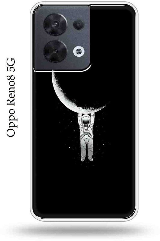 Mystry Box Back Cover for Oppo Reno8 5G  (Black, White, Shock Proof, Silicon, Pack of: 1)
