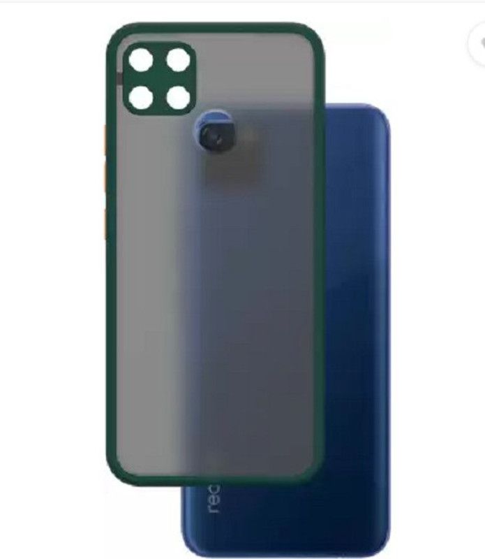 SRAVZ CASE Back Cover for Realme C25  (Green, Camera Bump Protector, Pack of: 1)