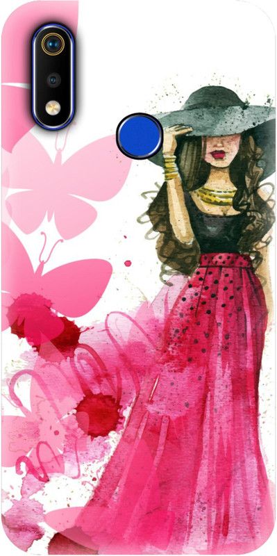 Smutty Back Cover for Realme 3, RMX1825, RMX1821 - Princess Print  (Multicolor, Hard Case, Pack of: 1)