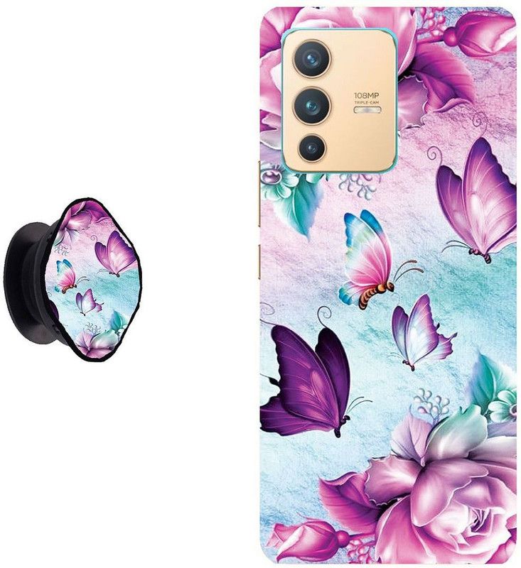 Zappy Back Cover for Vivo V23 Pro 5G  (Multicolor, Cases with Holder, Pack of: 1)