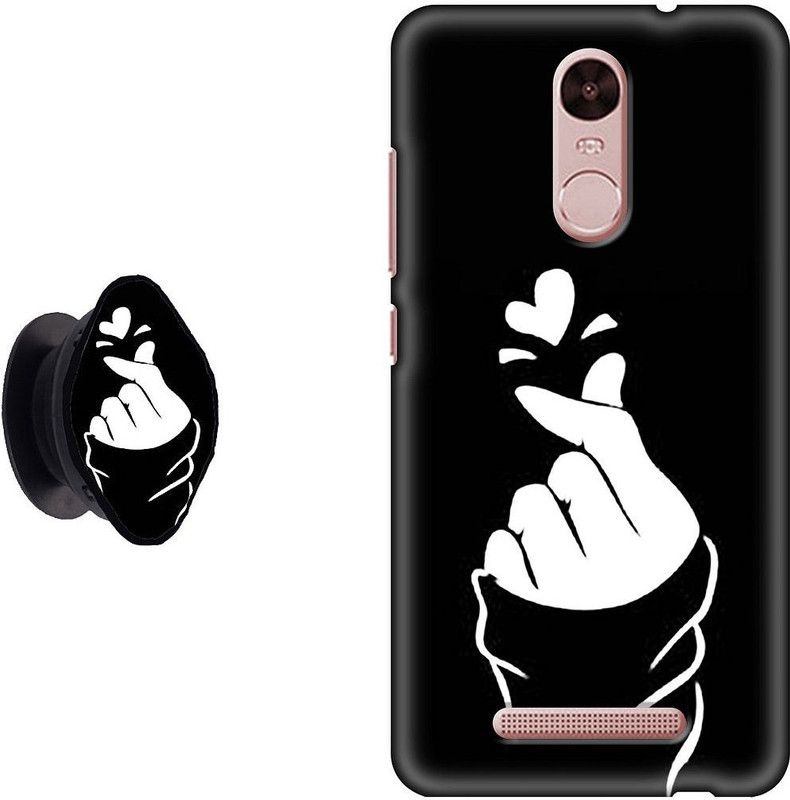 My Swag Back Cover for Mi Redmi Note 3  (White, Black, Cases with Holder, Pack of: 2)